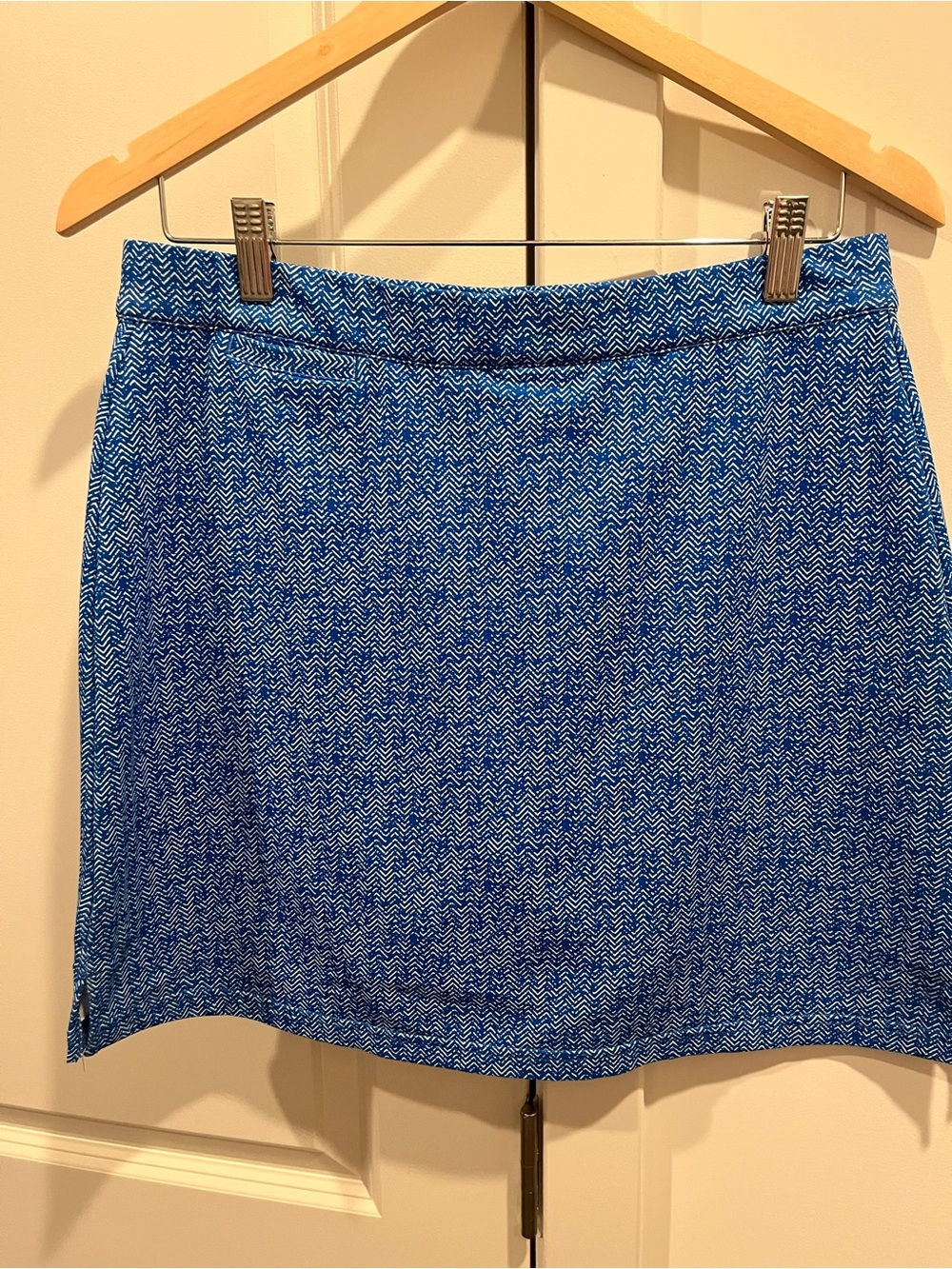 Peter Millar Blue Chevron-Print Women’s Golf Skirt